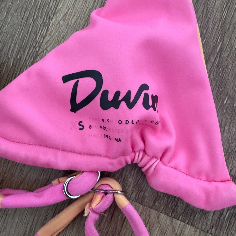 Pink and Orange Bikini Set XS top/ Sm bottom - Picture 3 of 4